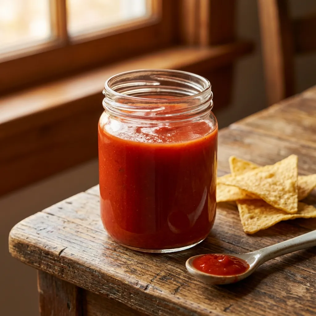 צנצנת סלסה אדומה (250 מ״ל)